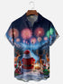 Men's Christmas Funny Graphic Short Sleeve Hawaiian Shirt